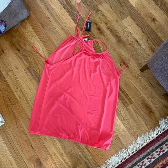 Express Tops - Express Women’s Pink Stretchy Halter Top NWT